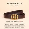 Womens Genuine Leather Belt With Alloy Buckle Slim 2.4cm Width Classic Black Brown Beige Office Casual Chic Style