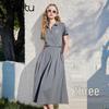 Betu Women's Polo Collar Slim Knitted Dress