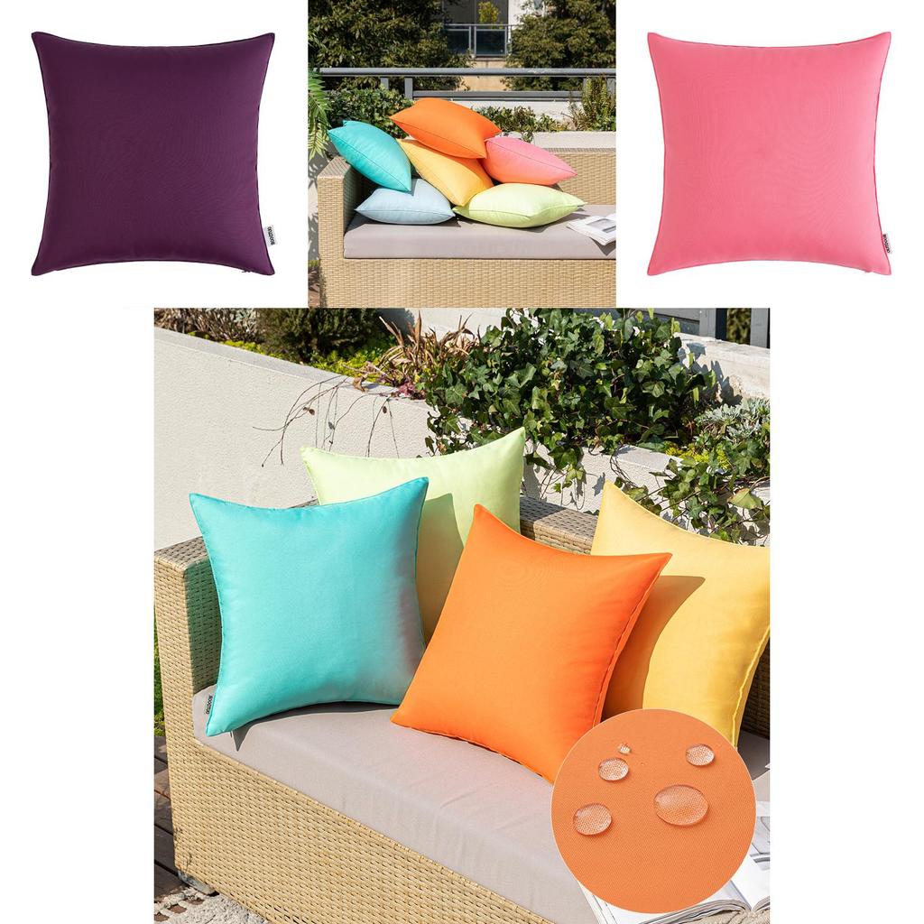 Oxford Fabric Outdoor Waterproof Cushion Cover For Lounge And Patio Decor