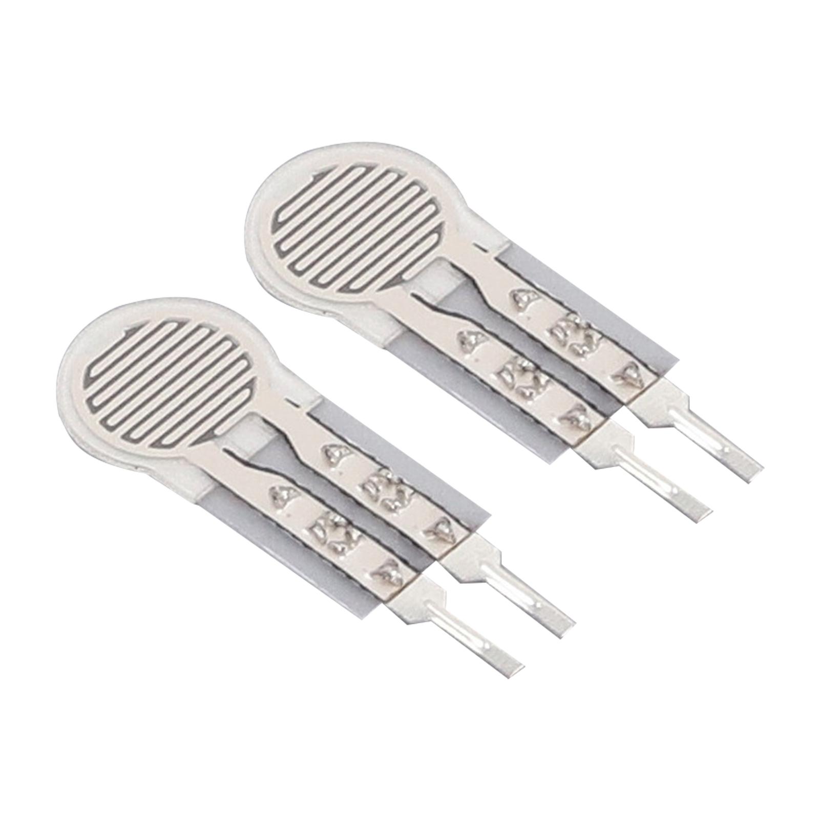 

2 шт. Тонкопленочный датчик давления Силочувствительный резистор Резистивный тип Гибкий тензодатчик