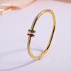 Starry Sky Silver Titanium Steel Bracelet for Women - High-End, Versatile, Full Diamond, Non-Fading Fashion Accessory