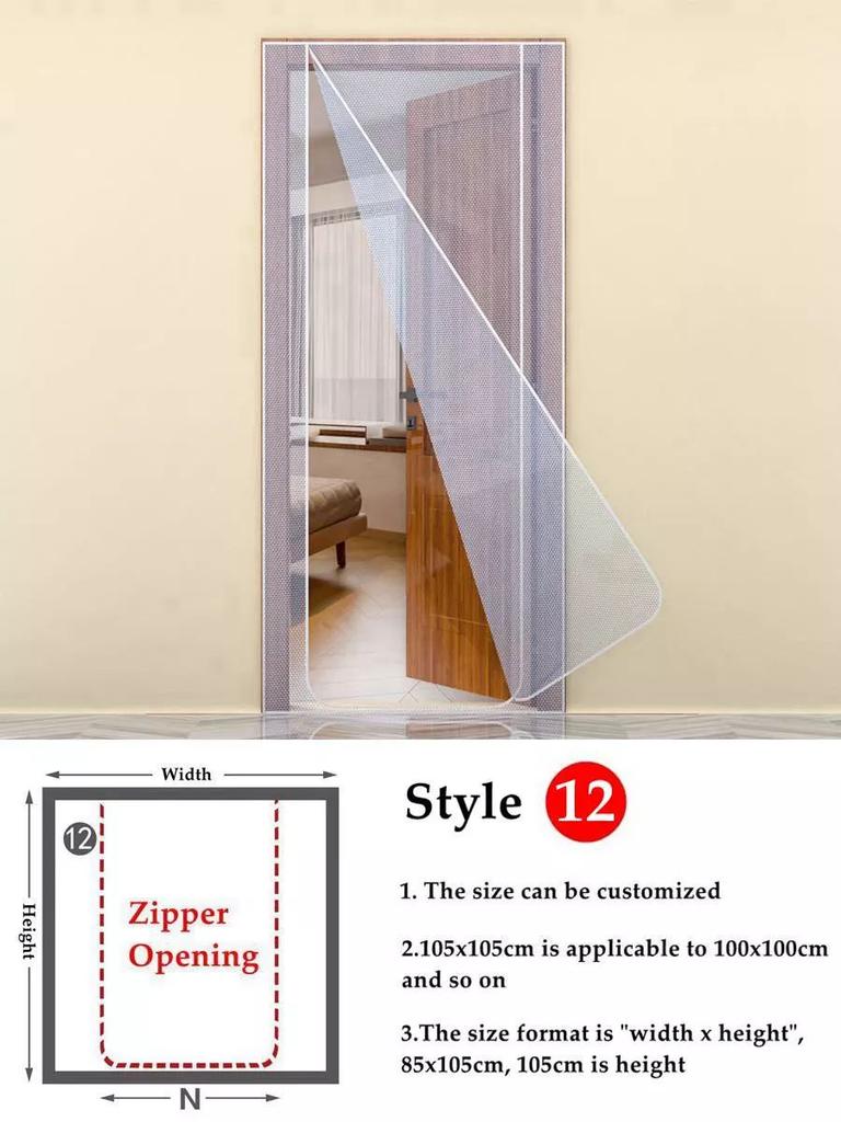 Window Winter  Heat Insulation Film Warm Double Layer Windproof Curtain With Zipper Self-Adhesive Window Heat Protection Film