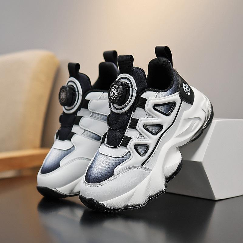 30-41 Children's Plus Size Convenient Fashionable Trendy Thick Soled Casual Sports Shoes Boys' Running Shoes Dad Shoes