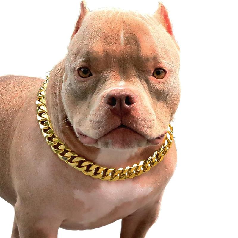 

Нашийник для собаки Cuban Link 23 мм, срібний ланцюжок з легкого металу, намисто для собаки, модна біжутерія, аксесуари для цуценяти, буллі 22inch(55cm)