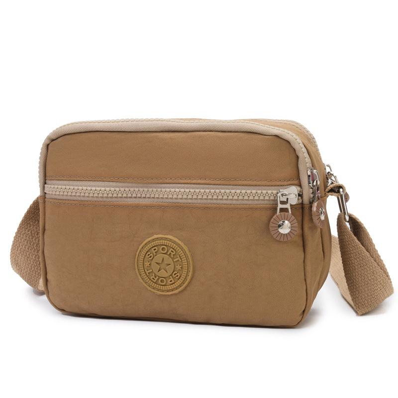 Women’s Nylon Crossbody Bag Small Messenger Bag Multi Pocket Shoulder Purse Lightweight Travel Phone Bag Casual Mini Handbag