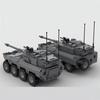 Militärische Kriegsserie B1 Rad-Sturmgeschütz Bausteine MOC Centauro Panzer Modell Kinder Puzzle Montage Spielzeug Geburtstagsgeschenk