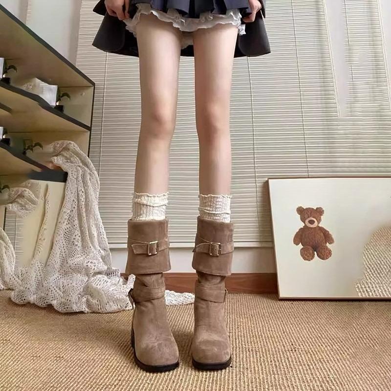 New Style Shoes: Thin Boots, Women's Thick-soled Boots, High Boots
