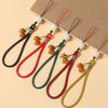 Liuli Persimmon Mobile Phone Chain Keychain Pendant Anti-Lost Wrist Lanyard Persimmon Bodhi Root Lotus Earphone Camera Chain