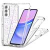 For Samsung Galaxy A15 4G/5G Case Acrylic TPU Clear Phone Cover with Laser-printed Film