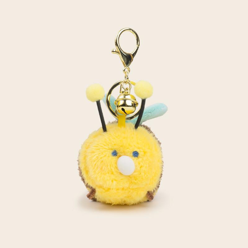 Capybara Bee Backpack Bees Spit Bubbles Plush Keychain For Kids And Bag Decor