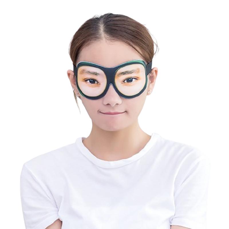 Máscara de Dormir 3D Engraçada de Olhos Abertos Sombra para os Olhos 3D Paródia Estereoscópica Sombra para os Olhos Macia de Viagem Venda Criativa Sombra para os Olhos Auxílio para Dormir
