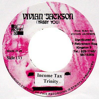 

7inch Record TRINITY 4 Income Tax NONE Vivian Jackson Jamaica Reggae Ska Dub Used