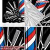 2D Flat Printing 2pcs Drapes Perfect for Barbershops Digital Printed Polyester Drapes Party Decorations Use for Festive