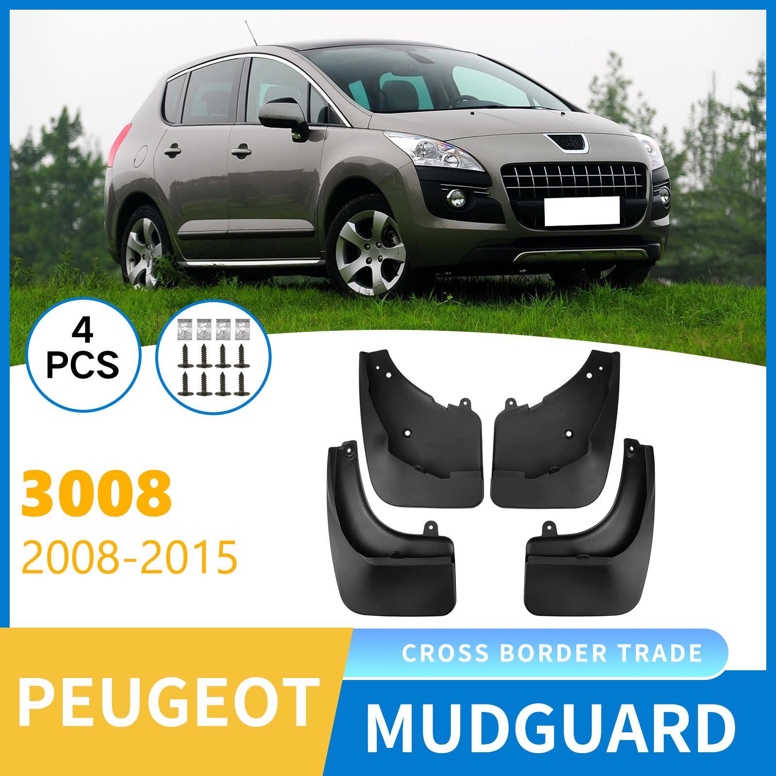 

Peugeot 3008 2008-2015 Tire Mud Flaps - Leather 36.5x28x13 cm