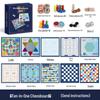 Multifunctional Chessboard Set: Flying Chess, Five-in-a-Row, Checkers, Children's Chinese Chess – Educational Toy for Primary Students