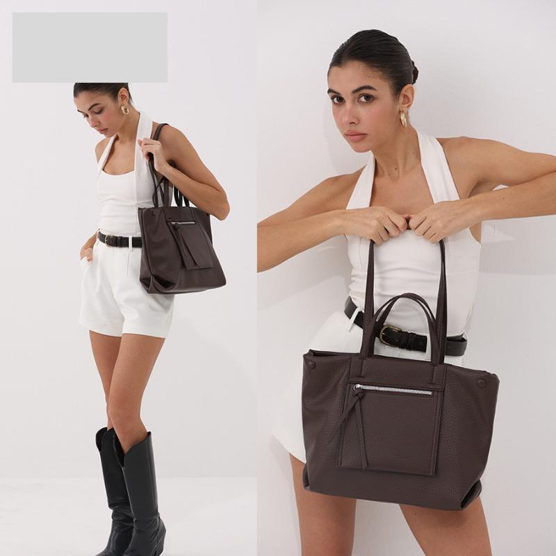 Tragetasche mit großem Fassungsvermögen für den Arbeitsweg Hochwertige und modische Handtasche Lässige Einzel-Schulter-Unterarmtasche
