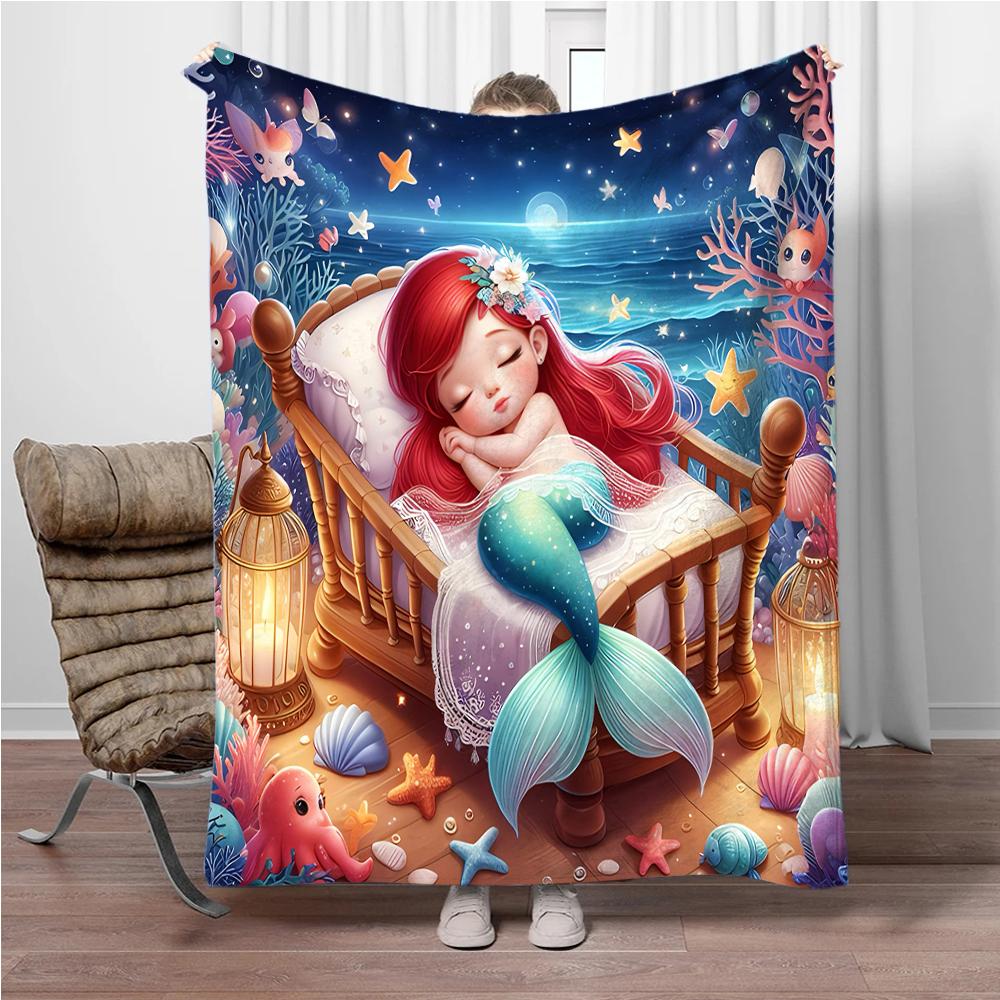 

Cartoon Baby Princess Blanket Children Keep Warm Soft Blanket for Sofa Bed Cover Blanket Suitable for Birthday Souvenir Gifts 75x90cm