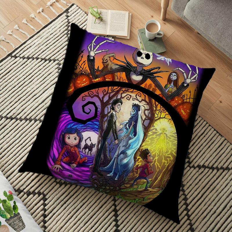 Coraline Cushion Cover Polyester Decorative Pillowcase Throw Pillow Case Home Cushion Cover