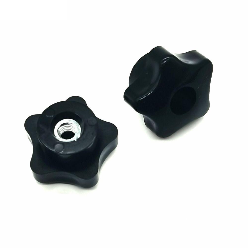 4pcs Black Five-Star Thru Knobs M8 Perforated Knob  for Saw, Lathe, Fixed Length Fixture