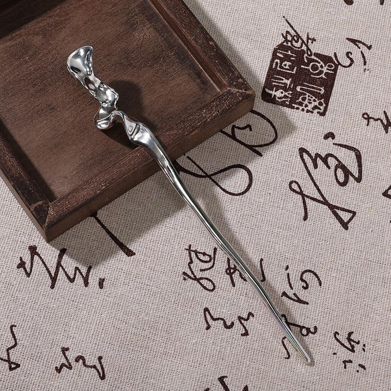 Guochao Classical Irregular Simple Lines Cheongsam Hairpin Female Sweet Cool Style Advanced Hair Hairpin Headgear Hair Accessories