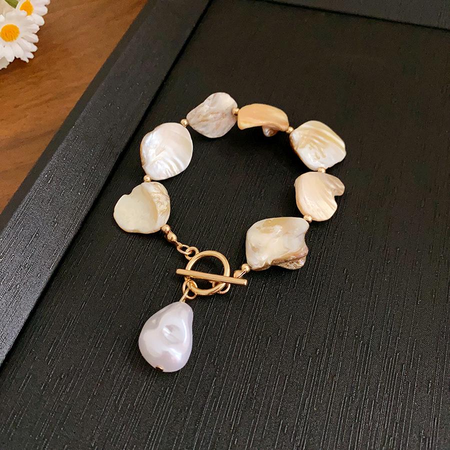 Irregular Shell Star Necklace & Bracelet Set - Beach Vacation Style, Personalized & Fashionable Jewelry