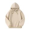 Autumn and Winter New Pure Cotton Solid Color Loose Casual Sports Jacket with Thick Fleece Hooded Sweatshirt