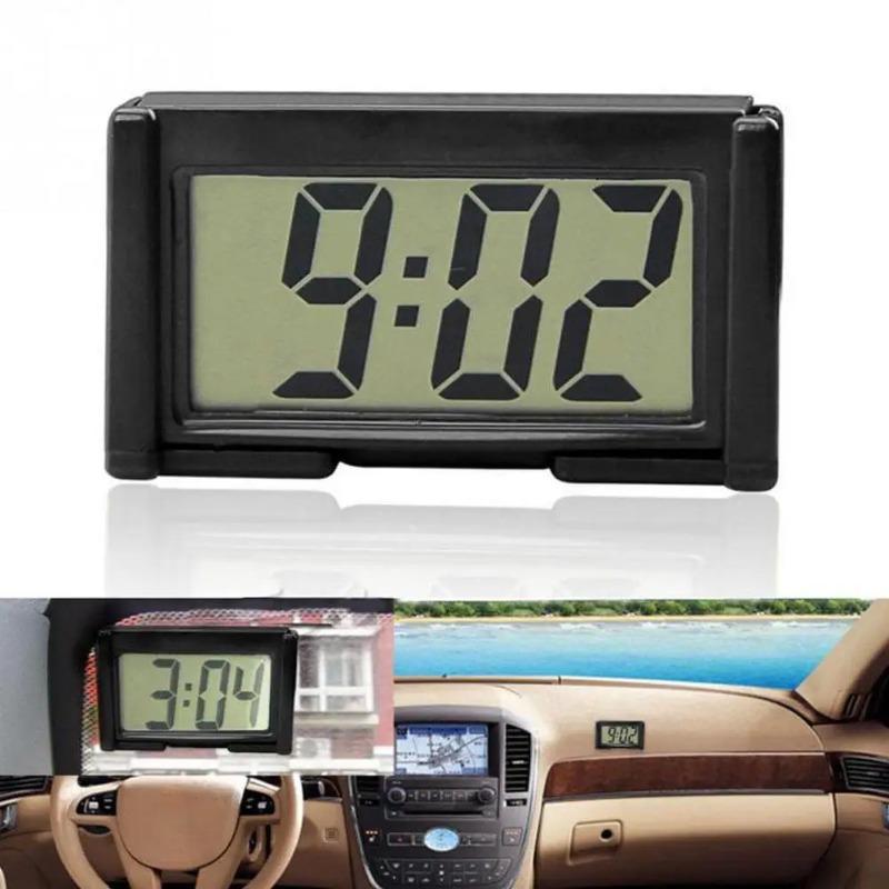 Mini Digital Large Screen Car Dashboard Electronic Self-adhesive Mini Car Clock for Truck Dashboard
