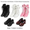 Fashion PU Doll Boots High Heel Princess Shoes For Bjd 1/3 Doll Shoes Accessories 60cm Doll Clothes Wearing Play House Kids Toys