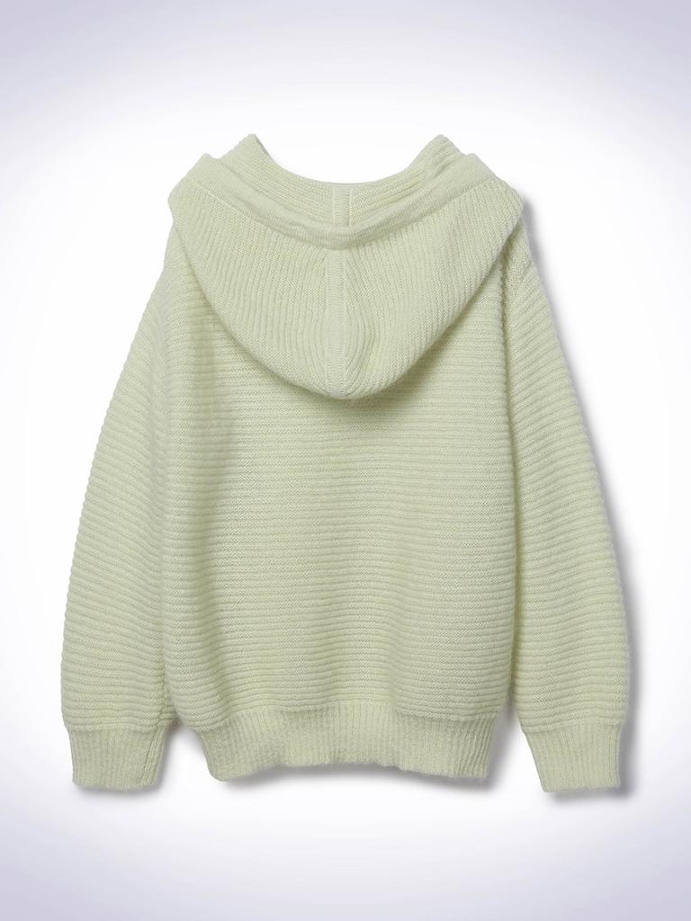 HAUS072C Kid Mohair Hood Knit Lime