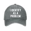 Funny Slogan D Printed Baseball Cap  New Vintage Washed Cotton Baseball Cap Parent Kids Sun Hats