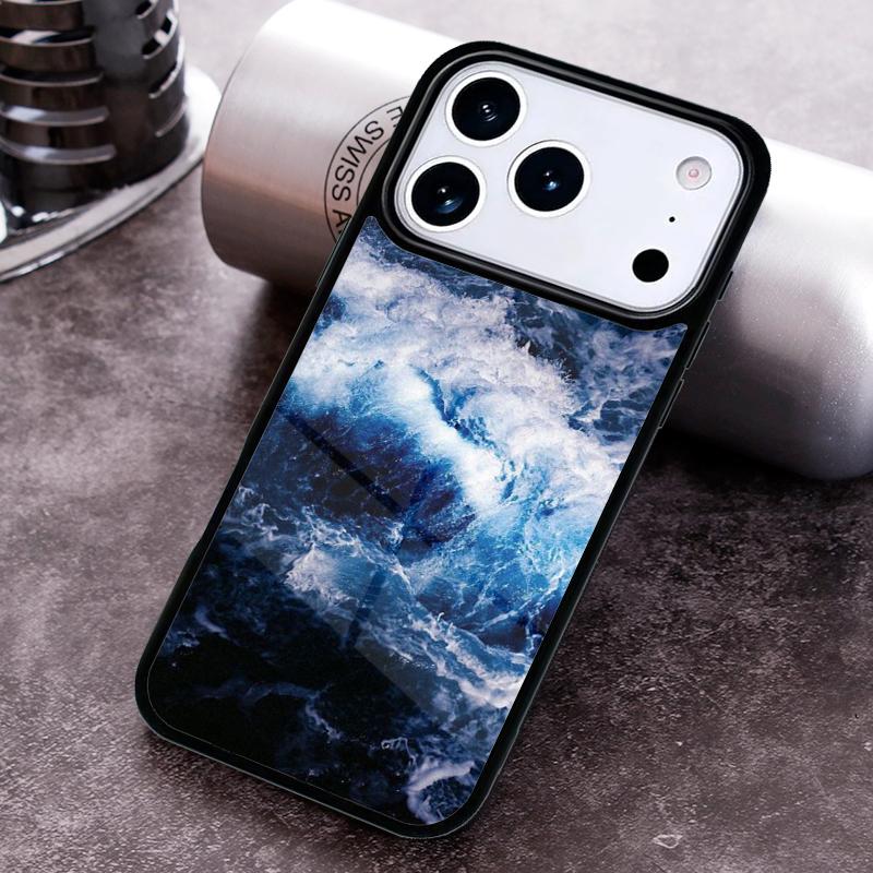 Blue Sea Ocean Waves Phone Case For iPhone 17 16 15 14 13 12 11 Pro Max Plus 17Air Soft Silicone Cover