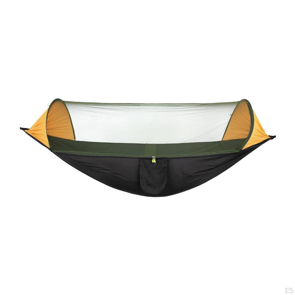 290x140cm Camping Hammock with Net Polyester Backpacking Hiking Travel Hanging Bed Netting