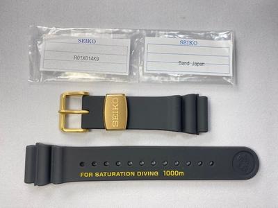 R01X014K9 SEIKO Prospex 22mm Silicone for Band, Black, SBBN051/ 7C46-0AR0