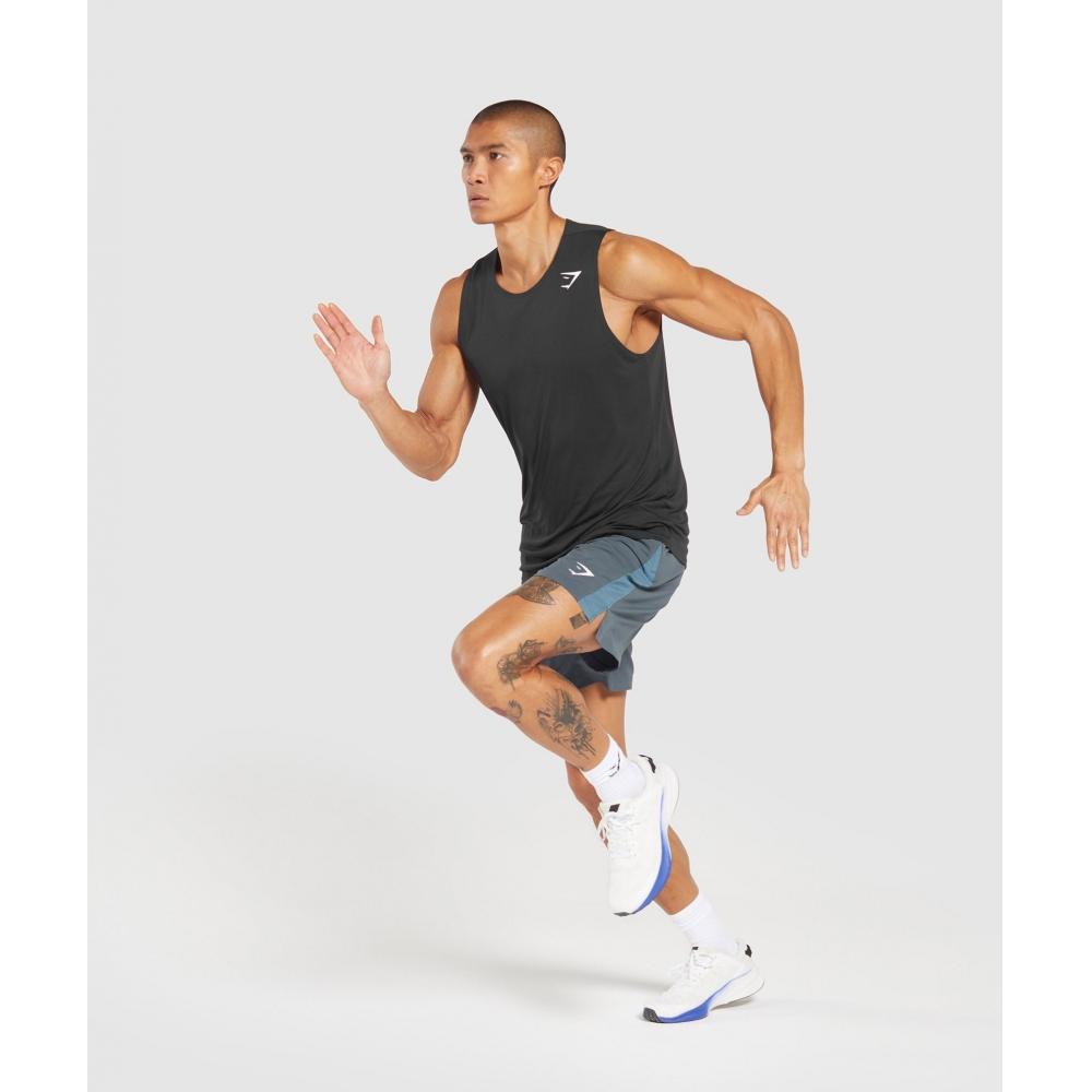 Gymshark Sport 7  Shorts Titanium Blue Faded Blue A3a1q Ucmy