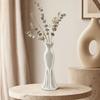 Elegante Kleiderförmige Vase, 3D-gedruckter minimalistischer Blumenhalter, Moderne dekorative Knospenvase für Wohnzimmer, Eingangsbereich, Schminktisch, Heimdekoration