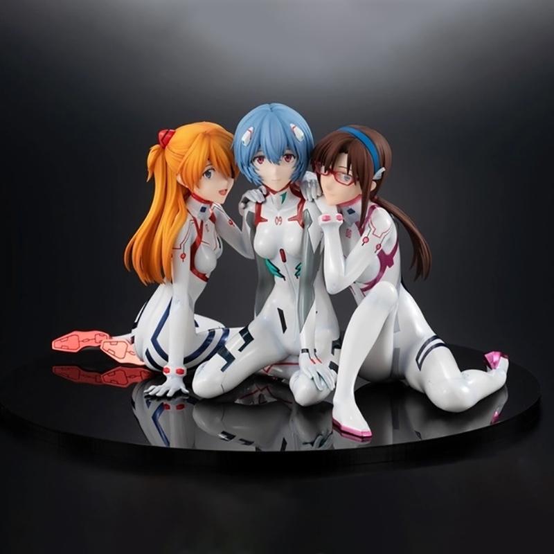 

3 шт./компл. EVA Ayanami Rei Фигурки Аниме NEON GENESIS EVANGELION Asuka Langley Soryu Makinami Рисунок Модель Игрушки Подарки