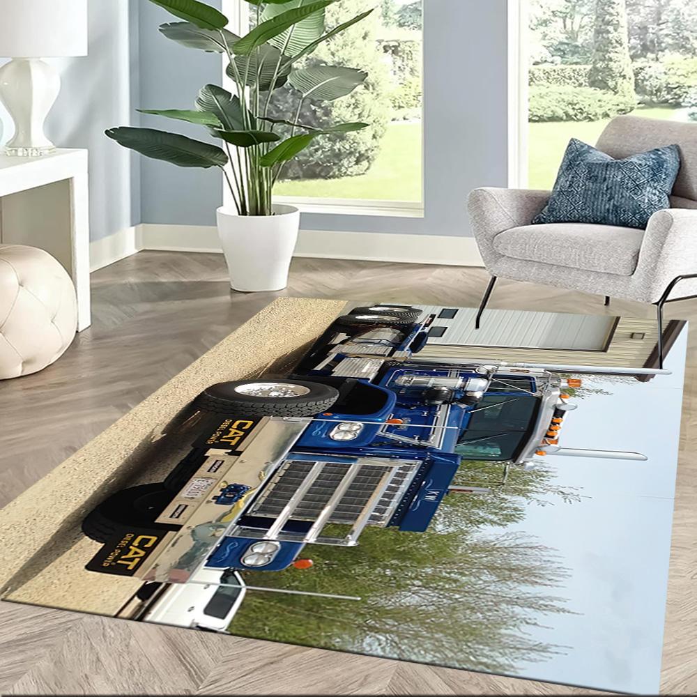 Kw Heavy Trucks Area Rug Perfect For Dormitory Foyer Dining Room Living Rooms Antislip Rug Office Home Decor