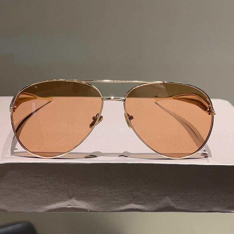 JYL TS Sunglasses UV Protection Pilot Double Beam Metal Unisex/3472