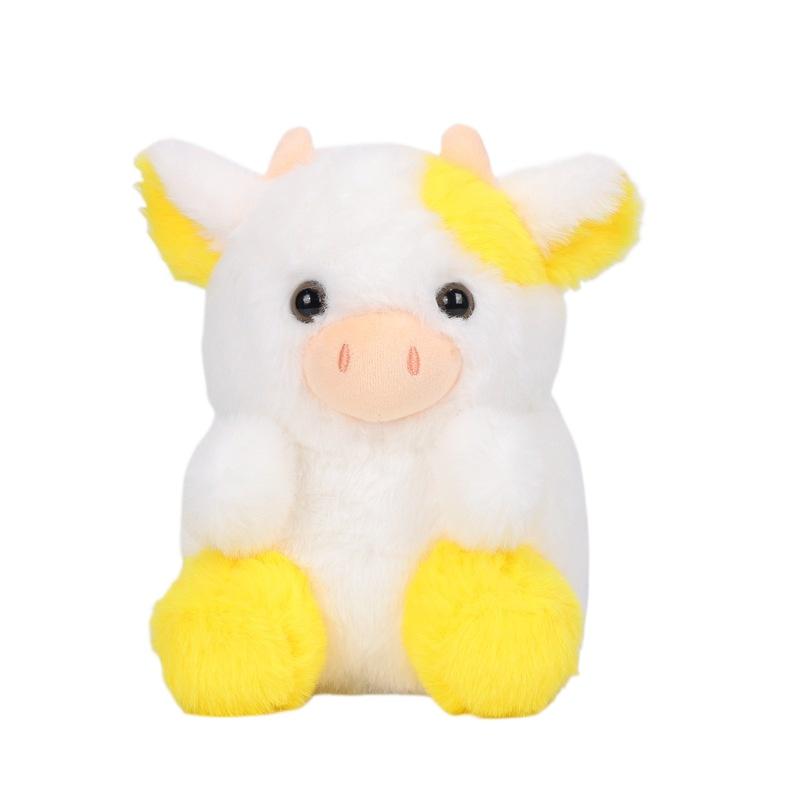 

Плюшева дитяча іграшка Kawaii Strawberry Cow, м яка лялька, різнокольорова подушка, святковий подарунок, 20 см 20CM жовтий