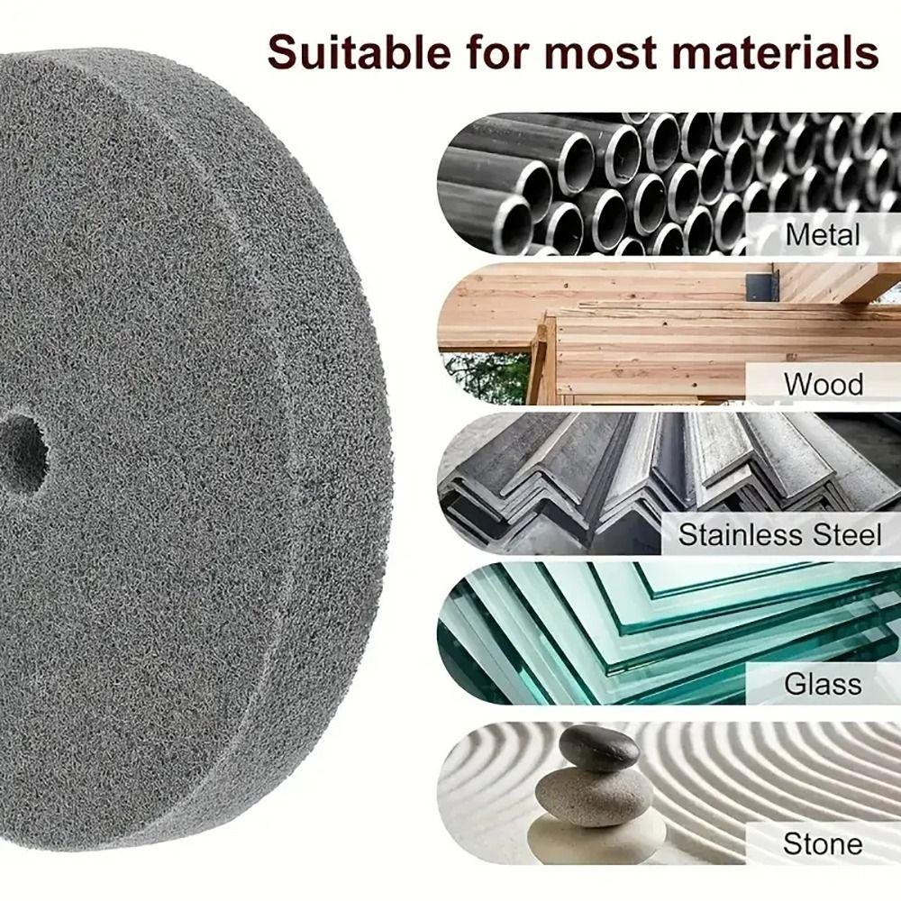 1/5Pcs 3" Buffer Wheel Fiber Abrasive Wheel New Polishing Wheel for Benchtop Buffers and Grinders