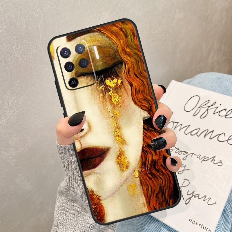 Gustav Klimt Case For Oppo A57 A17 A77 A18 A38 A58 A78 A98 A74 A54 A94 A80 A60 A40 A96 A76 A16 A15 A5 Pro