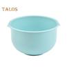 3Pcs Salad Bowl Smooth Surface Organization Non-slip Durable Multipurpose Mixing Bowl Salad Fruit Plate Kitchen Supply