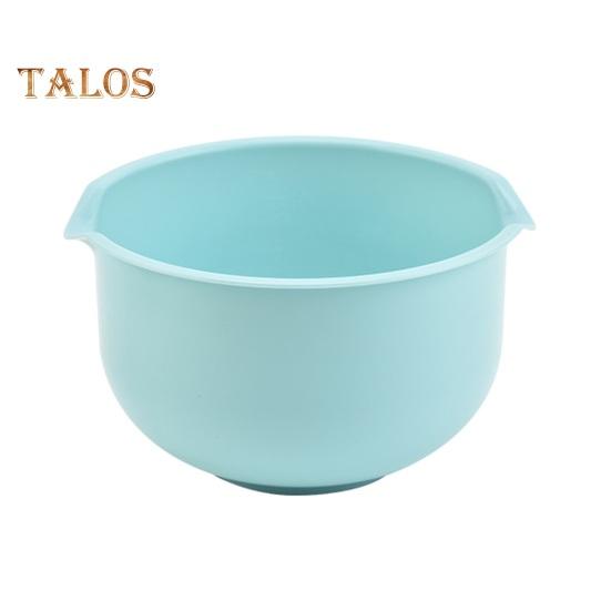 3Pcs Salad Bowl Smooth Surface Organization Non-slip Durable Multipurpose Mixing Bowl Salad Fruit Plate Kitchen Supply