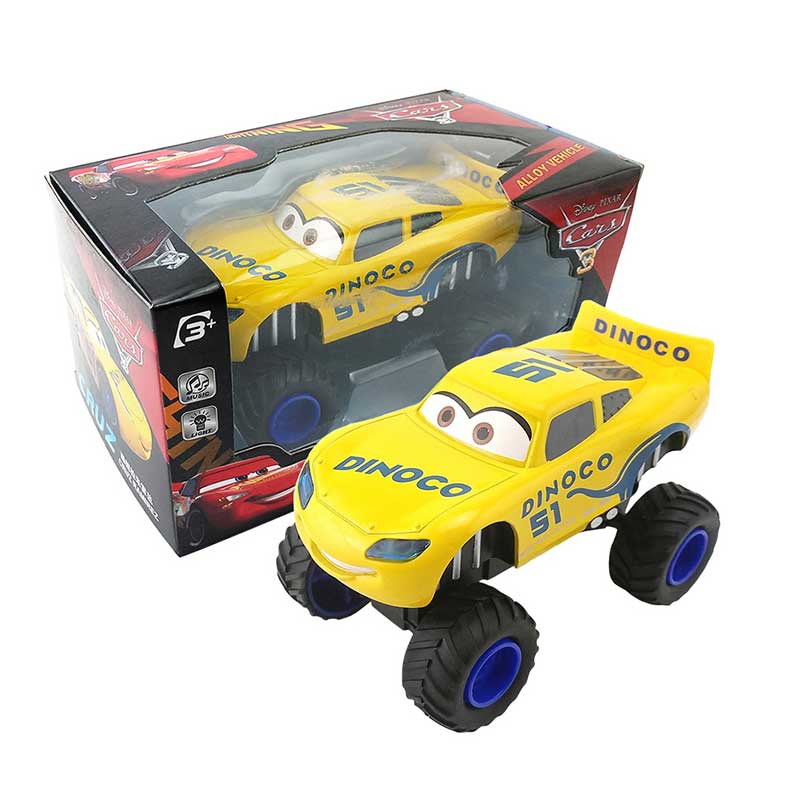 Pixar Cars 3 Big Wheels Lightning Mcqueen Black Storm Jackson Mater Cruz Metal Diecast Model Toys Car Birthday Gift