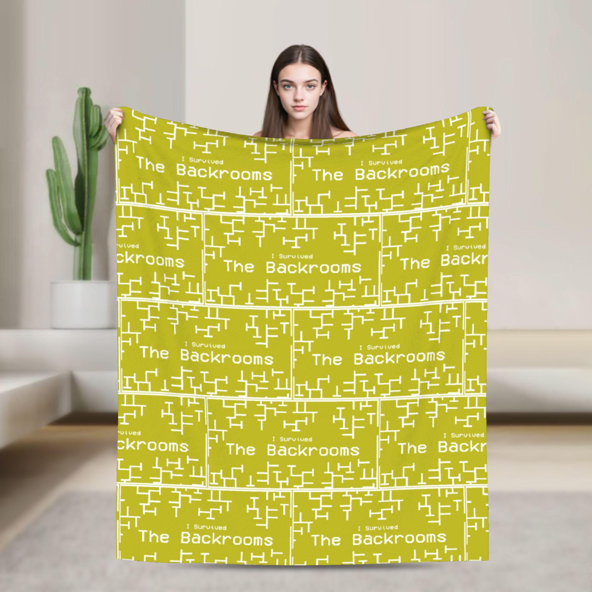 Exquisite Fashion Items Unisex I Survived The Backrooms Blankets Velvet Autumn Multi-Function Super Soft Throw Blanket For Bedding Travel Plush Thin Quilt