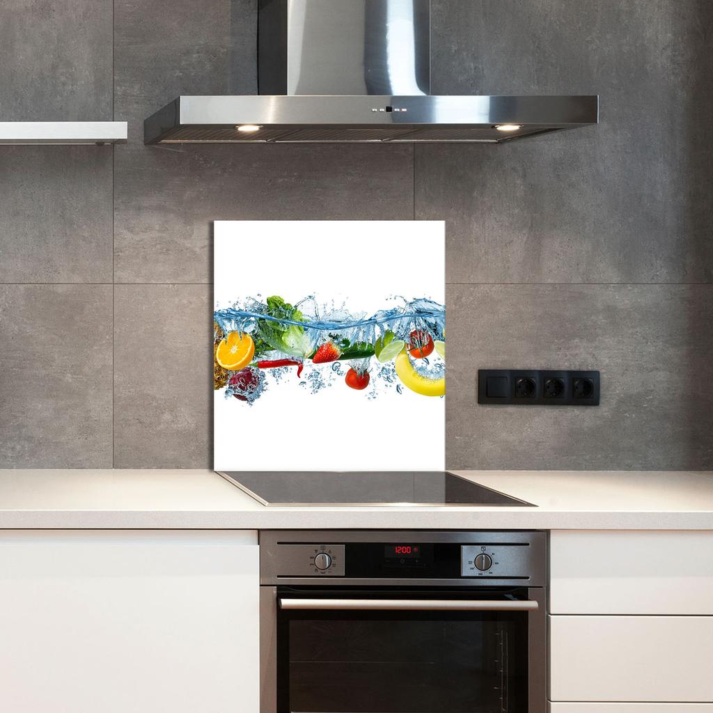 PANEL SZKLANY DO KUCHNI 60x65 Owoce
