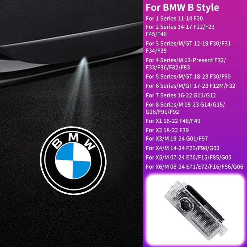 

2025 Hot BMW Exclusive Door Welcome Lights LED Dazzle Lights Cars Accessories For BMW Performance E46 E90 G11 F10 F30 G08 X6 5 S 2pcs