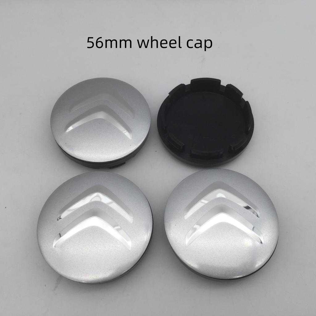 4pcs 3D For Citroen 56mm 60mm 68mm Car Emblem Wheel Hub Center Cap Badge Covers Sticker Decals Styling Accessories