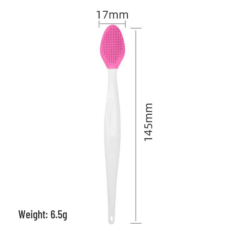 Dubbelzijdige gezichtsreinigingsborstel voor neus, lippen en gezicht; verwijdert mee-eters en make-up en voorkomt tegelijkertijd puistjes.