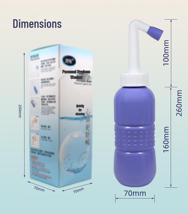 Compact Portable Bidet for Women - Baby, Vulva, and Postpartum Cleansing Douche